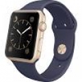  Apple Watch Sport 42mm Gold Aluminum Case with Midnight Blue Sport Band 